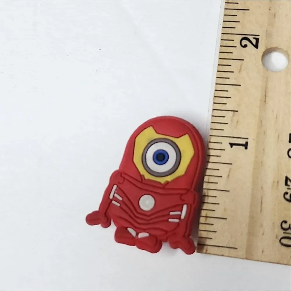 Jibbits Shoe Charm for CROCS Iron Man Minion